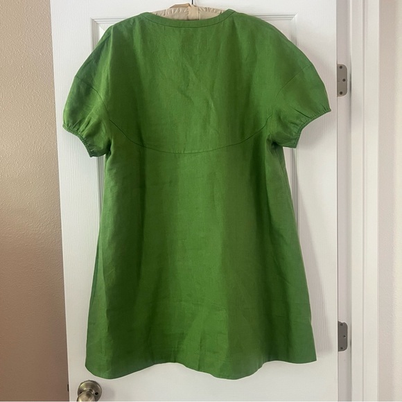 NWT Banana Republic Linen Tie Front Mini Dress - Size L - Picture 6 of 7